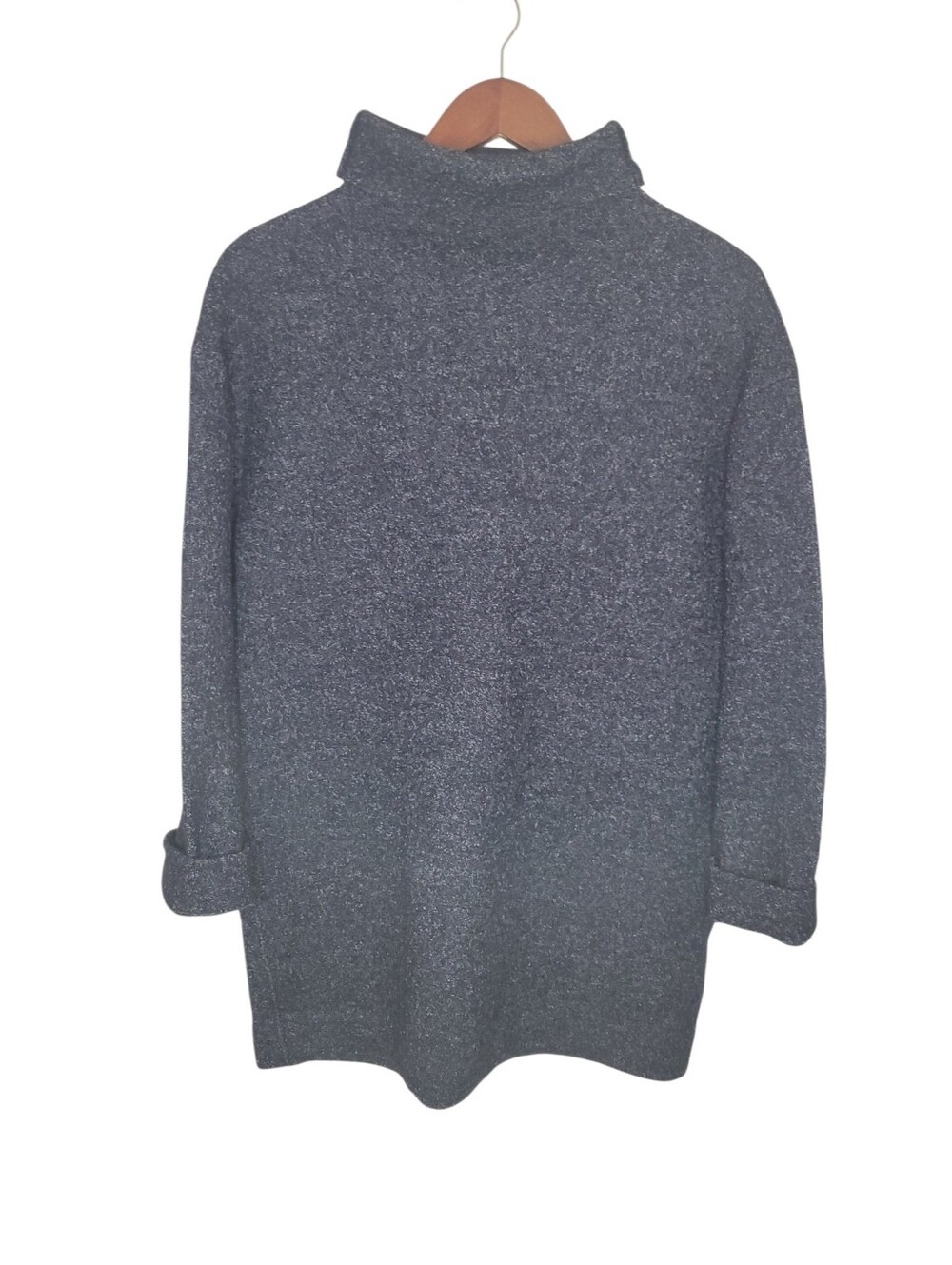 Isabel Marant Etoile Virgin Wool Oversized Turtleneck Tunic Sweater 38